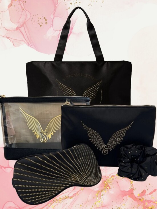 Victoria's Secret Accessories - Victoria's Secret Gold Angel Wings 2025 Fashion Show Deluxe Bundle